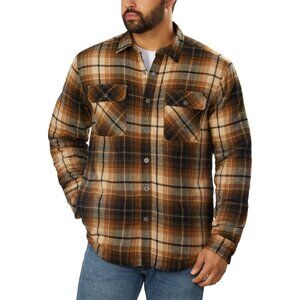Grizzly Mountain Men's‎ Flannel Shirt Jacket